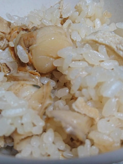 ベビーホタテと油揚げのご飯-レシピのメイン写真