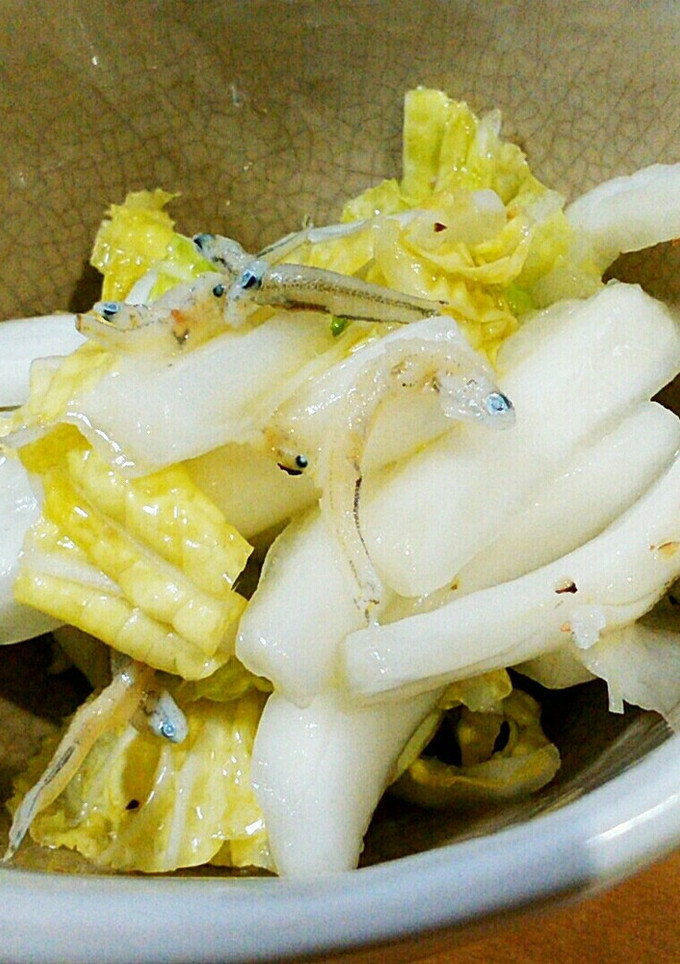 簡単☆生の白菜とじゃこのさっぱりサラダ-レシピのメイン写真