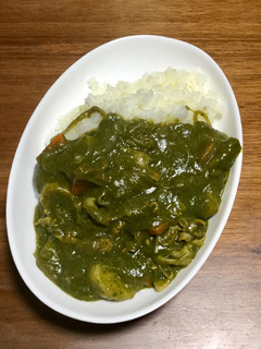 雑な男料理:ほうれん草カレー!!-レシピのメイン写真