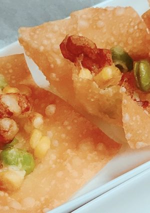 パリパリ!おつまみ✨ちくわのワンタン揚げ-レシピのメイン写真