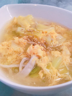 インスタントラーメンスープの濃厚卵スープ-レシピのメイン写真