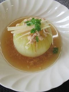 玉ねぎのひき肉あんかけ-レシピのメイン写真