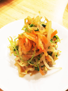もやし・にんじん・豆苗の甘酢和え-レシピのメイン写真