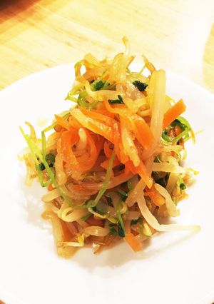 もやし・にんじん・豆苗の甘酢和え-レシピのメイン写真