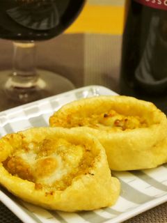 キーマカレーで★お稲荷さん風おつまみ-レシピのメイン写真