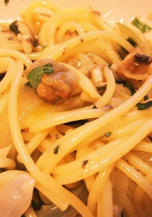 サバ缶とアサリのパスタ-レシピのメイン写真