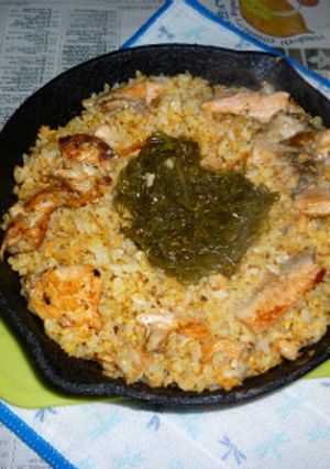 サーモン＋めかぶのパラパラ炒飯-レシピのメイン写真