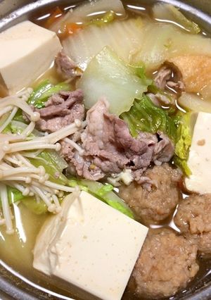 超楽々 お一人様用まかない寄せ鍋作ります-レシピのメイン写真
