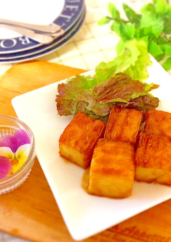 厚揚げで簡単おつまみ☆照り焼きマヨ-レシピのメイン写真