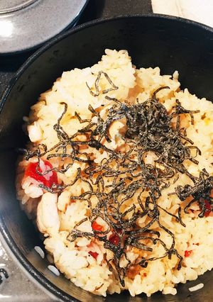 ストウブささみ&ドライトマト炊き込みご飯-レシピのメイン写真