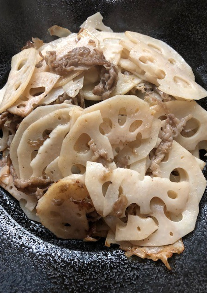 牛肉と蓮根のさっと炒め-レシピのメイン写真