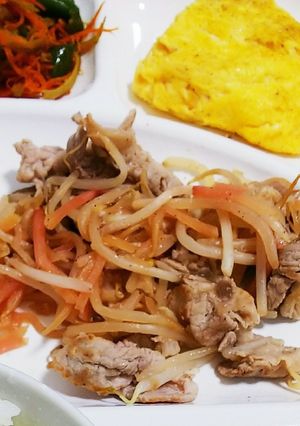 豚肉もやし紅生姜の炒め物-レシピのメイン写真