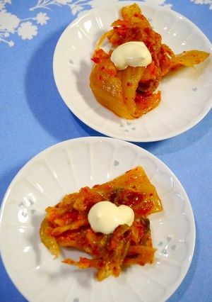 簡単！お腹元気☆マヨキムチ-レシピのメイン写真