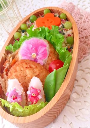 2月8日 豆腐ハンバーグ弁当 詰め方-レシピのメイン写真