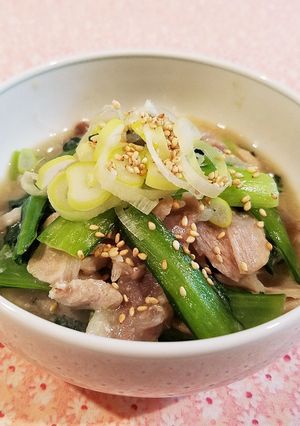 豚肉と小松菜の炒め煮♡-レシピのメイン写真