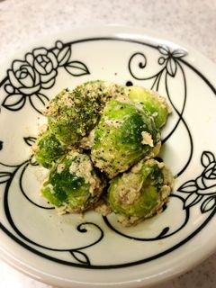 芽キャベツのアンチョビクリーム炒め-レシピのメイン写真