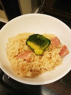 ラーメンのスープで炊き込みバター醤油ご飯-レシピのメイン写真