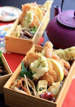 ほっか○か亭ののり弁風弁当（から揚げ）-レシピのメイン写真