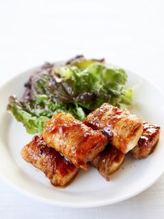 焼肉のたれで簡単【生揚げの肉巻き焼肉風】-レシピのメイン写真