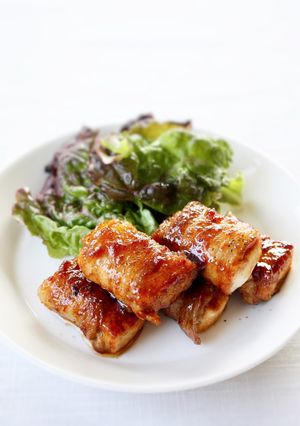 焼肉のたれで簡単【生揚げの肉巻き焼肉風】-レシピのメイン写真