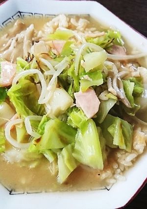 *塩とんこつで野菜たっぷりあんかけおこげ-レシピのメイン写真