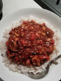 電子レンジでキーマカレー-レシピのメイン写真