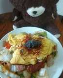 ふわっとろり白菜とレタス等の焼きそば