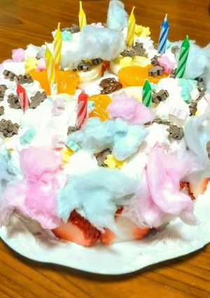 コットンキャンディーケーキ-レシピのメイン写真