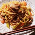 ブロッコリー茎入り!にんにく風味焼きそば