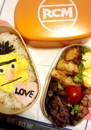 セサミストリート のバートキャラ弁-レシピのメイン写真