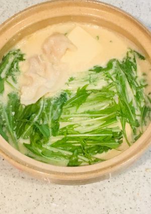 豚バラと水菜の豆乳鍋-レシピのメイン写真