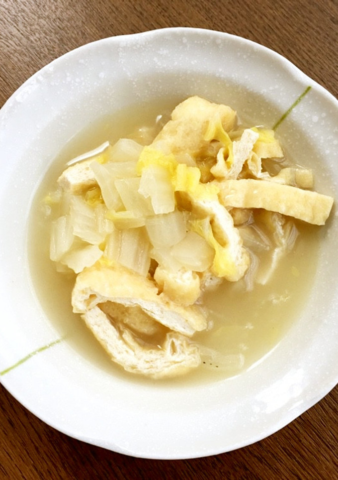 体温まる、白菜と油揚げの煮物-レシピのメイン写真