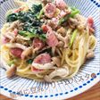 簡単に豆乳クリームパスタ☻