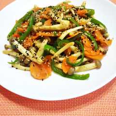 รูปของ 残り物野菜の消費に♪味噌きんぴら