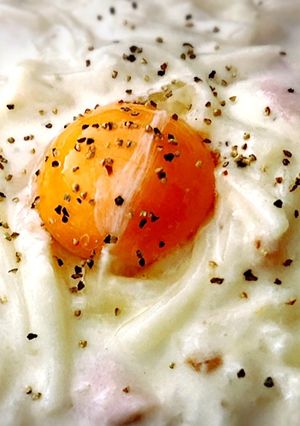 忙しい朝に カルボナーラ風-レシピのメイン写真