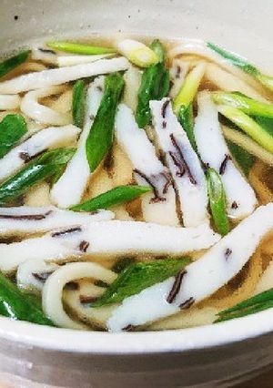 白天のきざみうどん-レシピのメイン写真