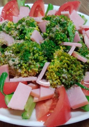 サッポロ一番塩味ドレッシングサラダ-レシピのメイン写真