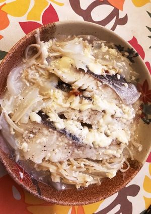 鱈と玉ねぎのマヨネーズ焼き(･ω･`;)-レシピのメイン写真