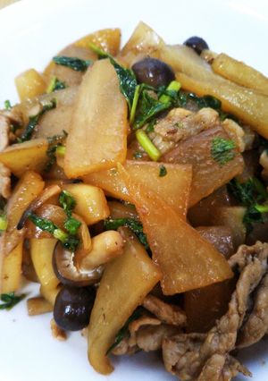大根と豚肉のラクチン炒め煮-レシピのメイン写真