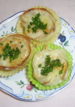☆冷凍グラタン＋餃子の皮で出来ちゃった☆-レシピのメイン写真
