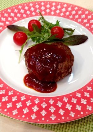 バレンタインデーは、ハートのハンバーグで-レシピのメイン写真