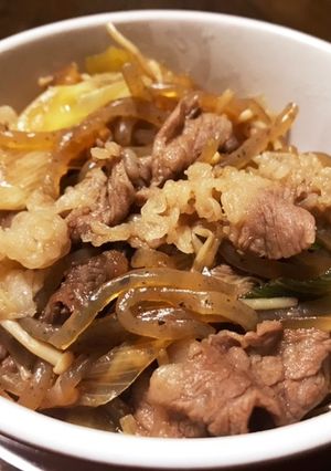 簡単 絶品牛丼 糸こんにゃく入り-レシピのメイン写真