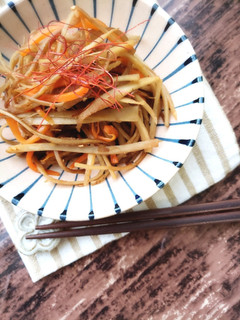 箸が進む!四川風きんぴらごぼう-レシピのメイン写真