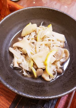 ((きのこのポン酢バター炒め))-レシピのメイン写真