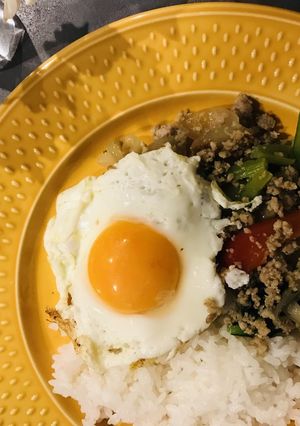 パスタソースでお手軽ガパオライス-レシピのメイン写真