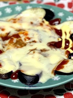 レンジだけ!ナスの簡単ズボラチーズ焼き-レシピのメイン写真