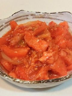 キムチとトマトの中華風和え物-レシピのメイン写真