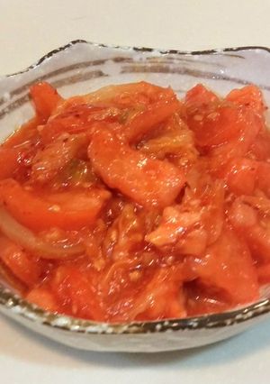 キムチとトマトの中華風和え物-レシピのメイン写真