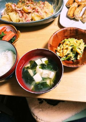 小松菜とゆで卵のサラダ-レシピのメイン写真