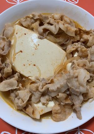 豆腐と豚のキムチ鍋-レシピのメイン写真
